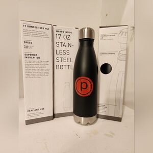 NWT, h2go/Pure Barre 17 oz water bottle